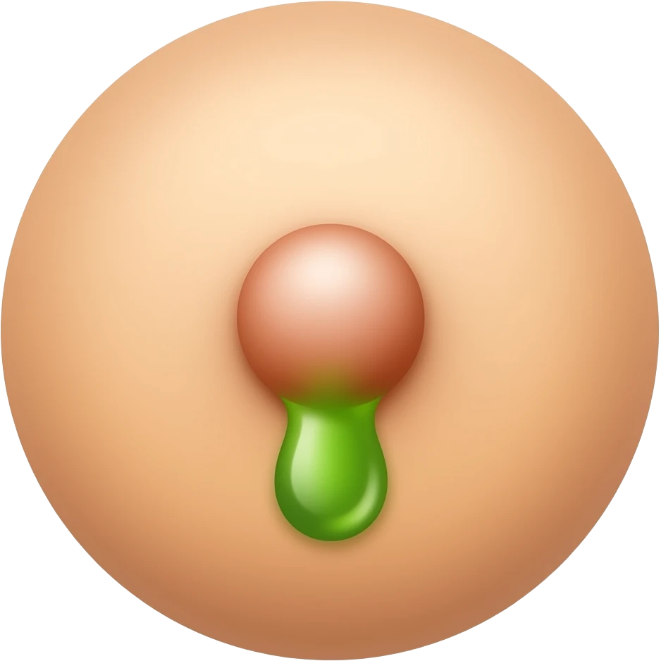 pustula with green pus dripping out emoji