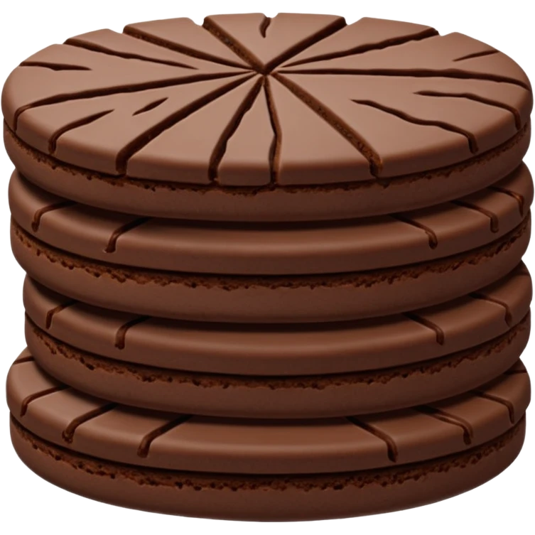 Full chocolate shortbread cookies (without chocolate chips) emoji