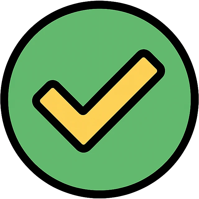 green verified check emoji