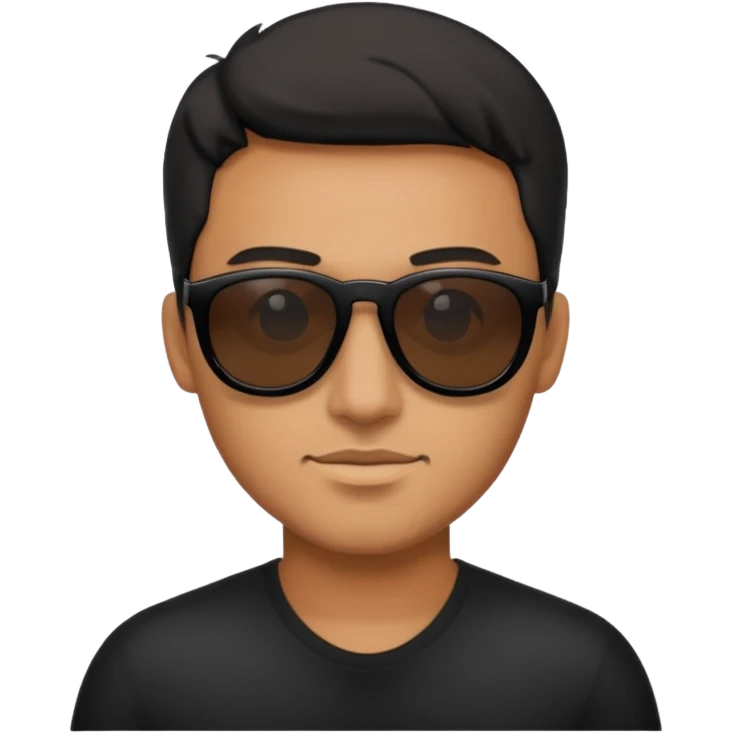 man wearing black sunglasses emoji