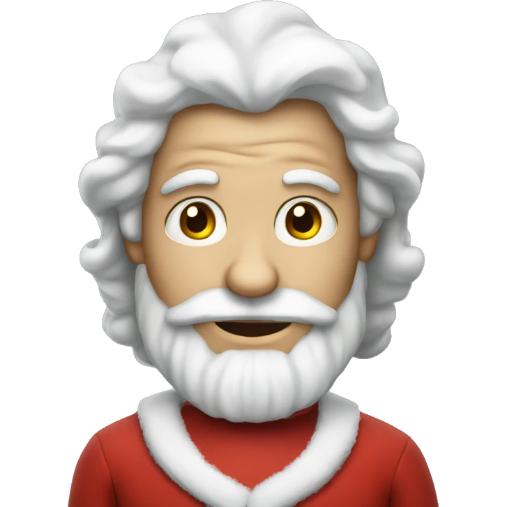 mr's Claus without beard, long beautiful hair emoji