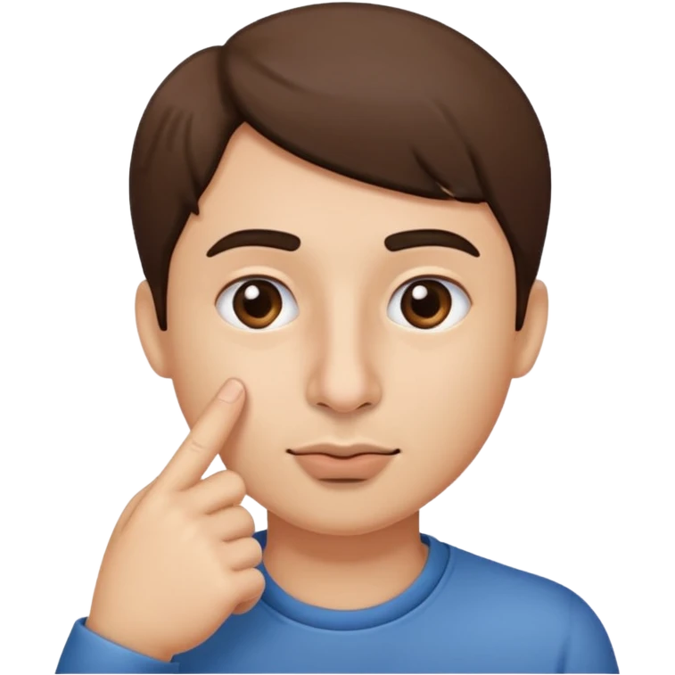 Putting finger in a nose  emoji