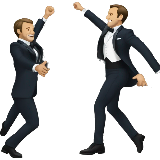 Macron entrain de danser  emoji