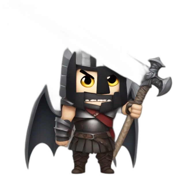 angry berserk guts carrying a huge sword on his shoulder emoji