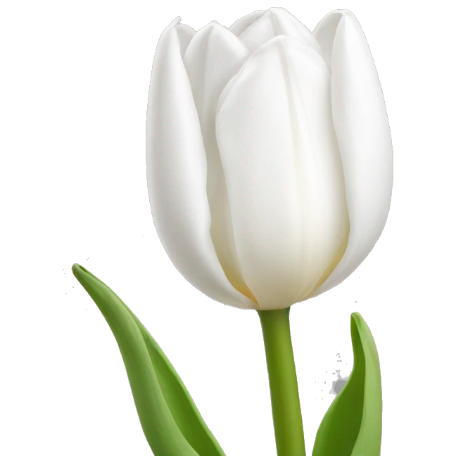 white tulip emoji
