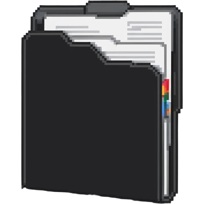 file folder with documents emoji