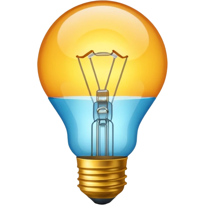 a lightbulb so bright you can't see the inside of it emoji
