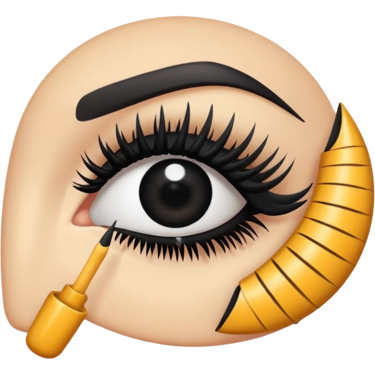 eyelashes and spoolie emoji