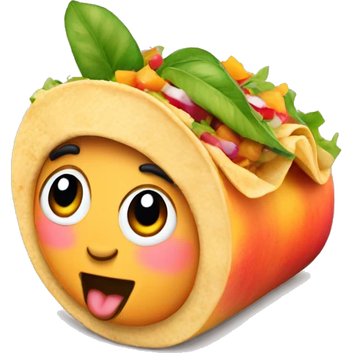 Peaches taco emoji