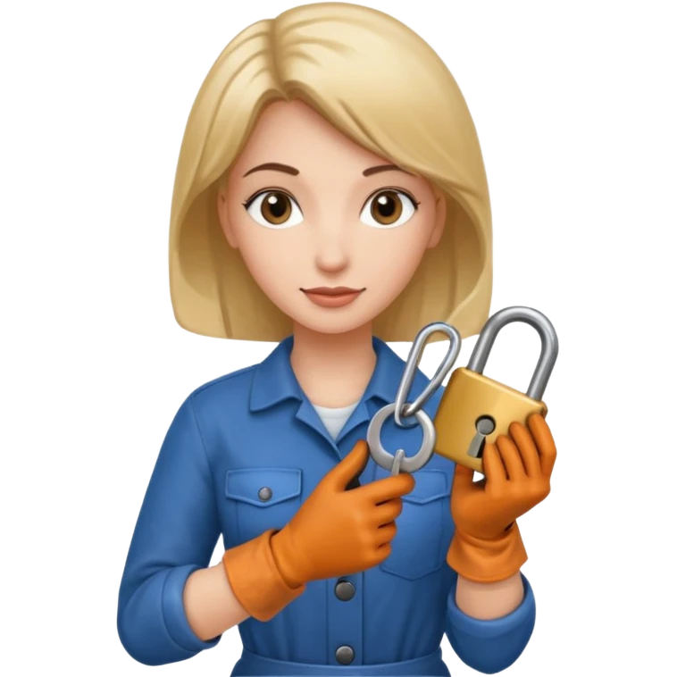 woman locksmith emoji