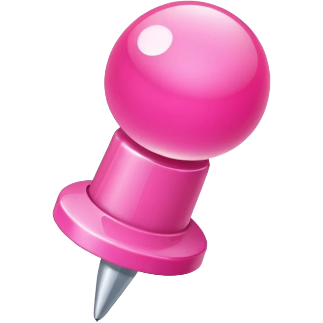 pink push pin  emoji