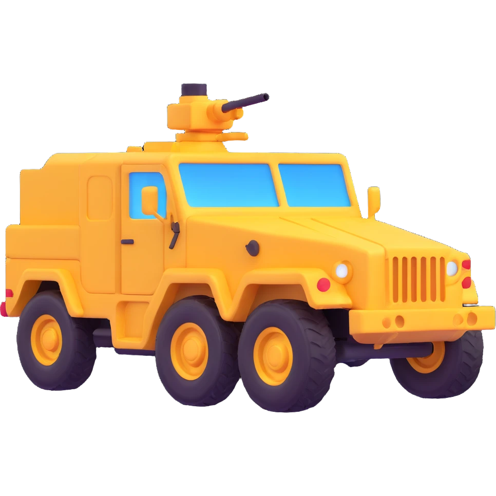 military vehicle from Arma Reforger game emoji