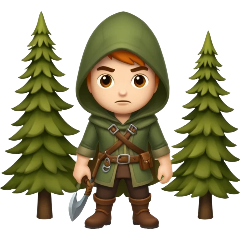 forest rogue character unimpressed stop look emoji