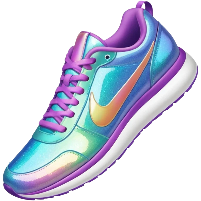 glitter running shoes emoji