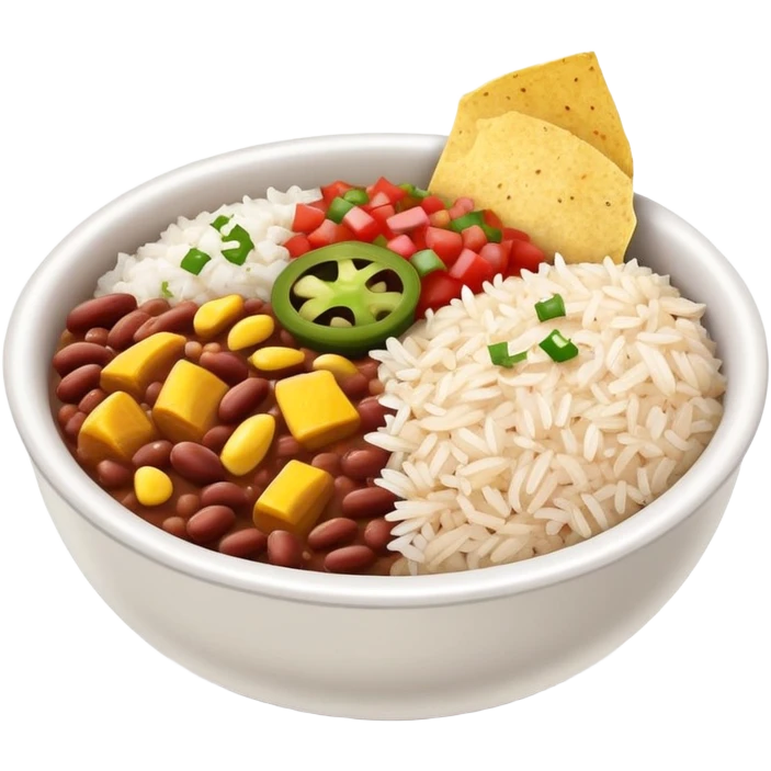 Chipotle bowl emoji