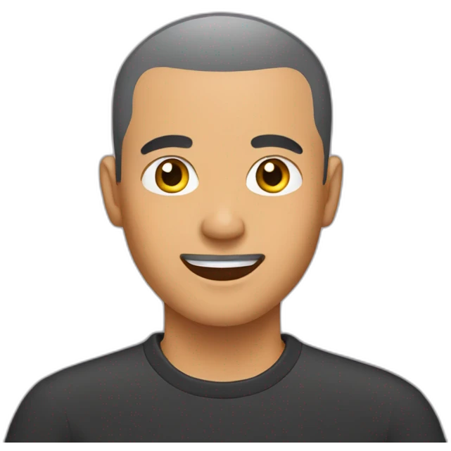 indonesian man buzz cut emoji