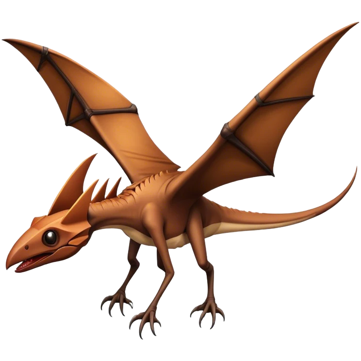 Pteranodon flying dino emoji
