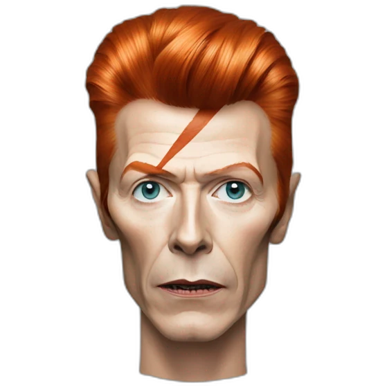 david bowie with makeup emoji