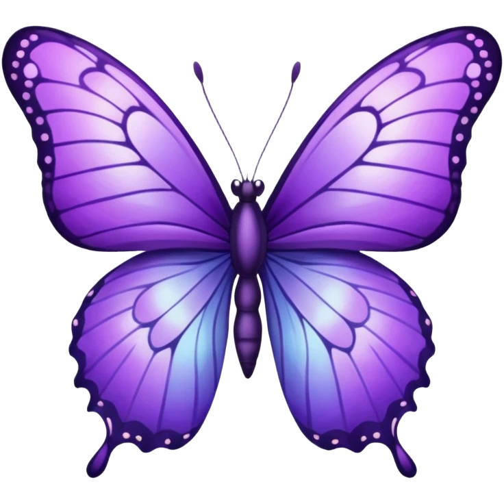 Borboleta lilás  emoji