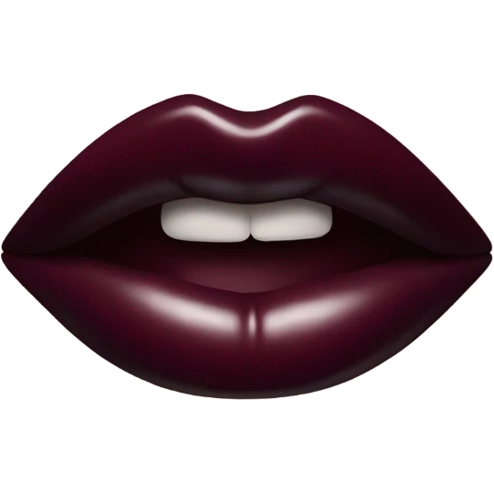 Burgundy lipstick  emoji