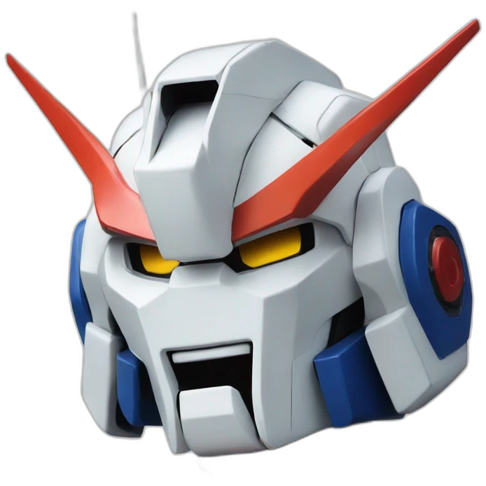 Gundam with smile emoji emoji