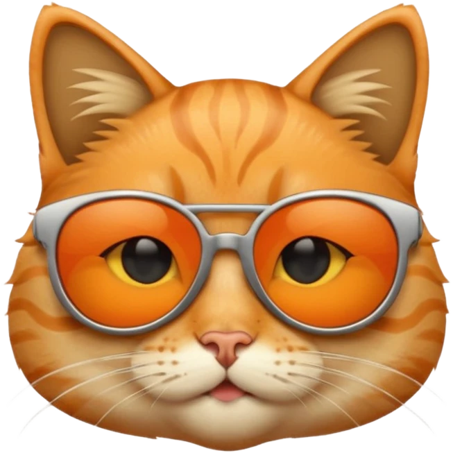 Cat wearing sunglasses emoji