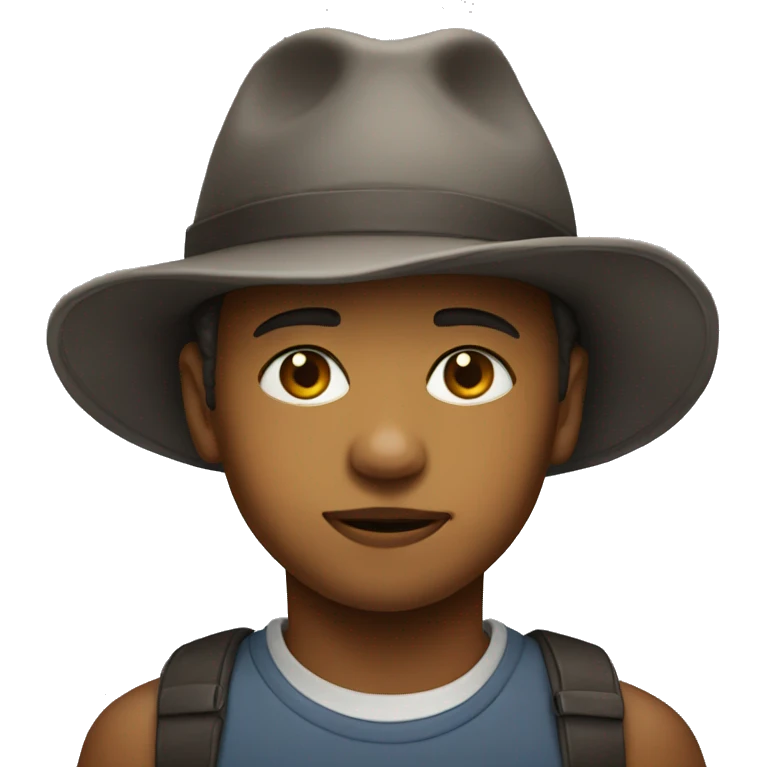 portrait of a boy in hat emoji
