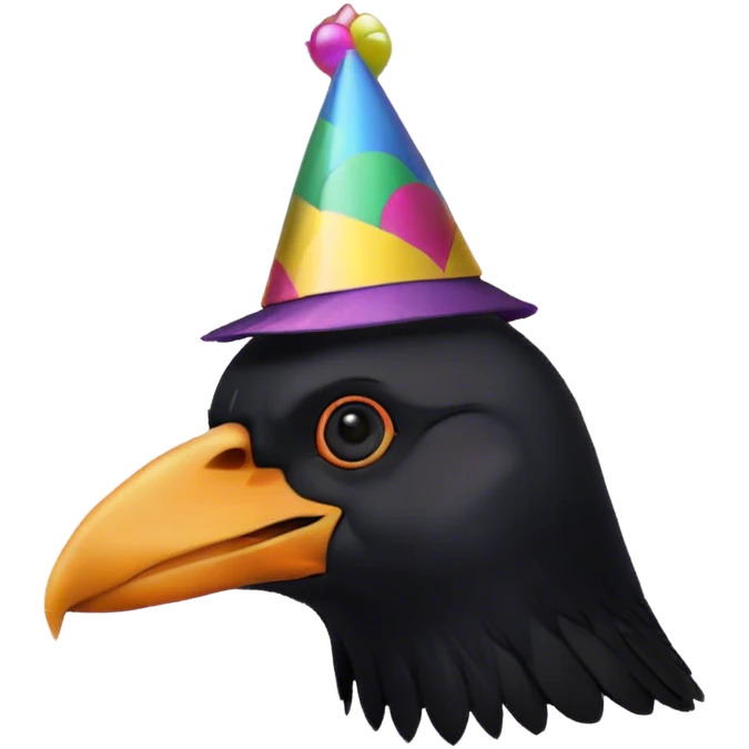 Crow birthday emoji