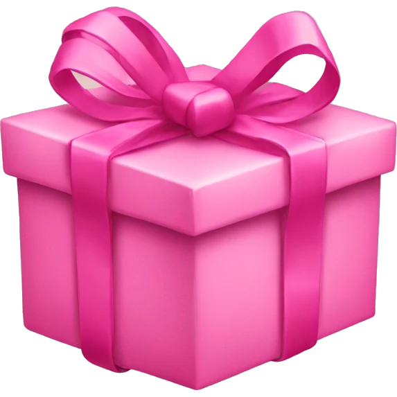 Pink gift emoji