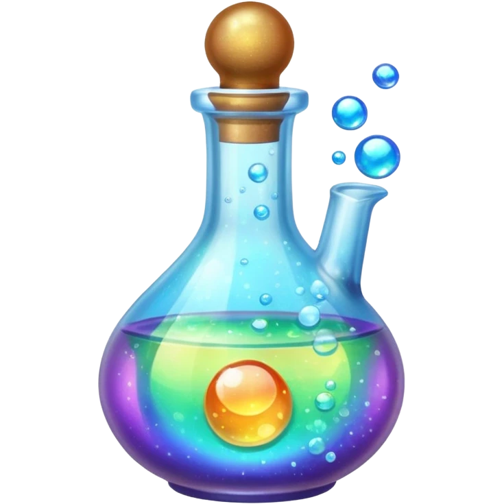 sparkling magic potion bottle emoji