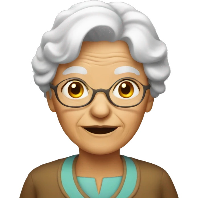 old woman emoji