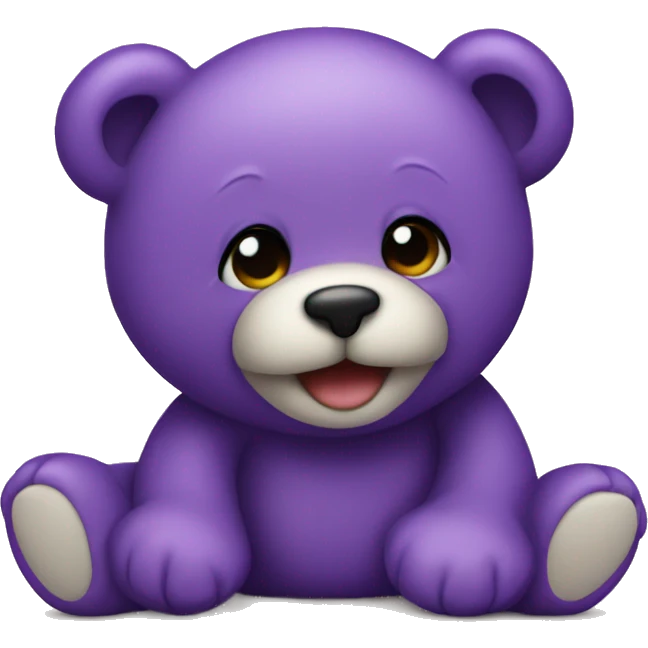 purple teddy bear passed away emoji