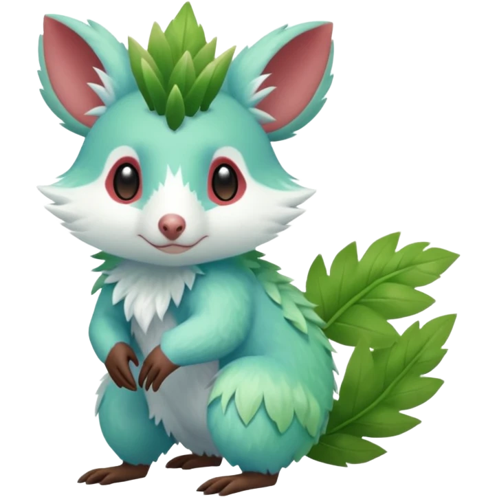 Virizion-Aurora-Possum-Amaura-Shaymin-hybrid-creature (full body) emoji
