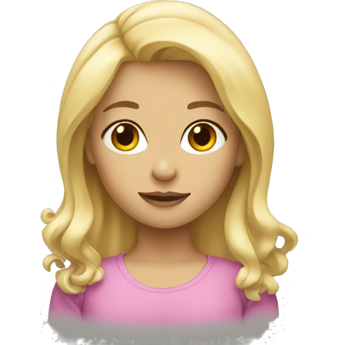 Blond hair girl emoji