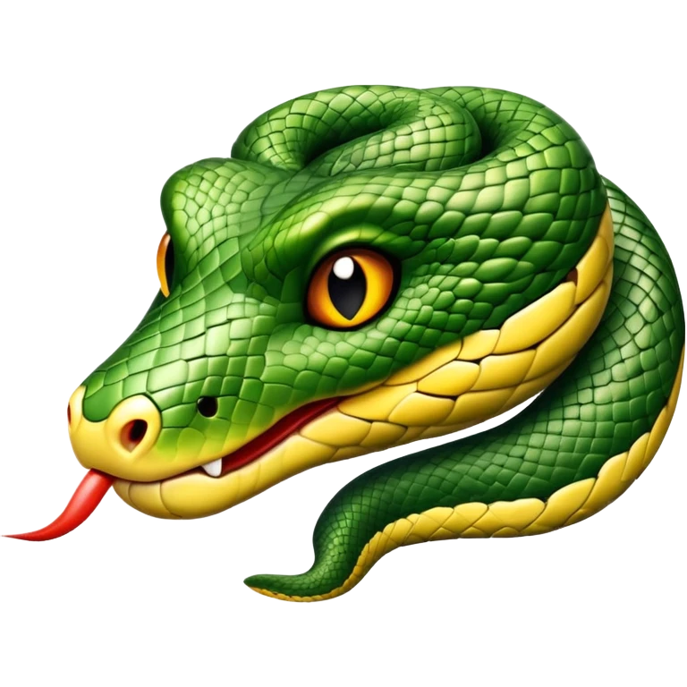 cute snake head emoji