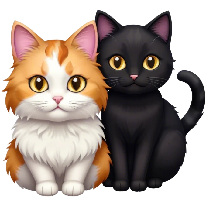 kitty and cat emoji