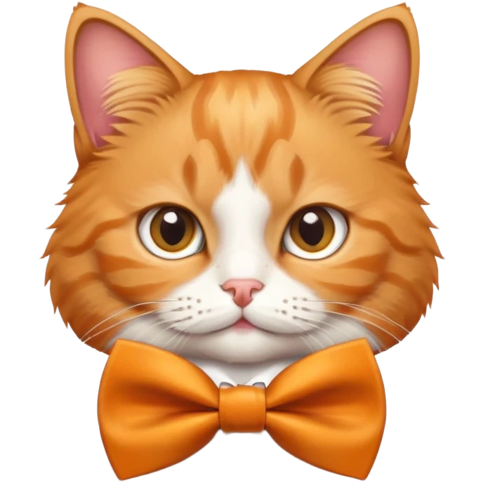 cat wearing a bow tie emoji