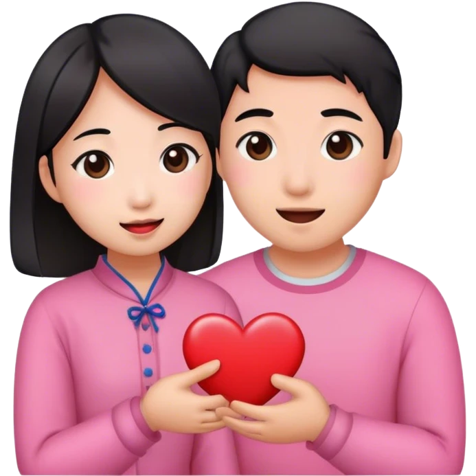 Asking my Asian girl to valentine emoji