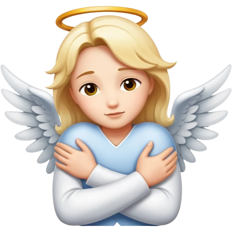Angel hug emoji