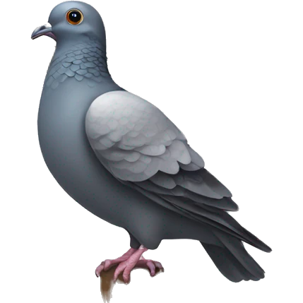 pigeon holding big cross emoji