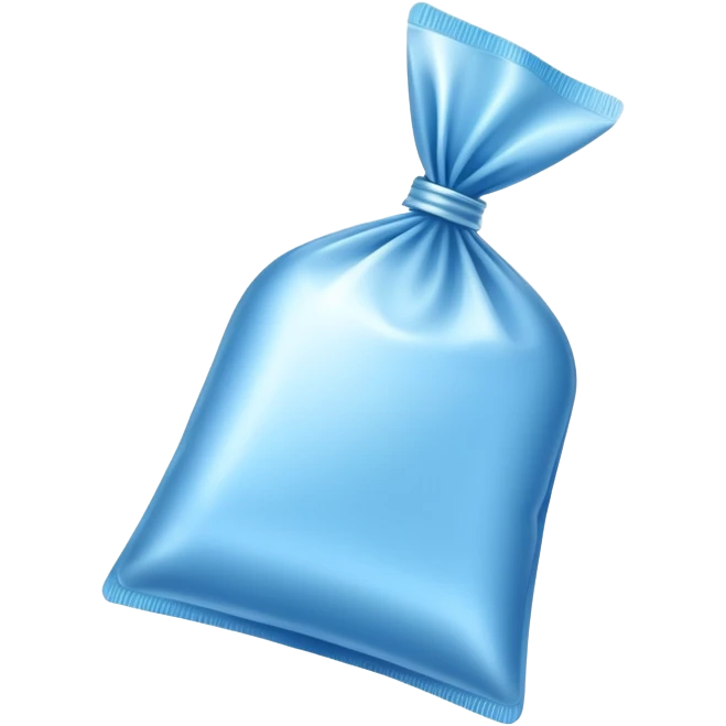 Blue lotion sachet emoji