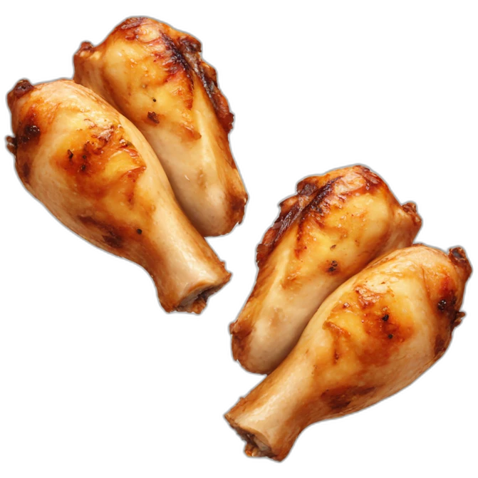 grilled chicken legs emoji