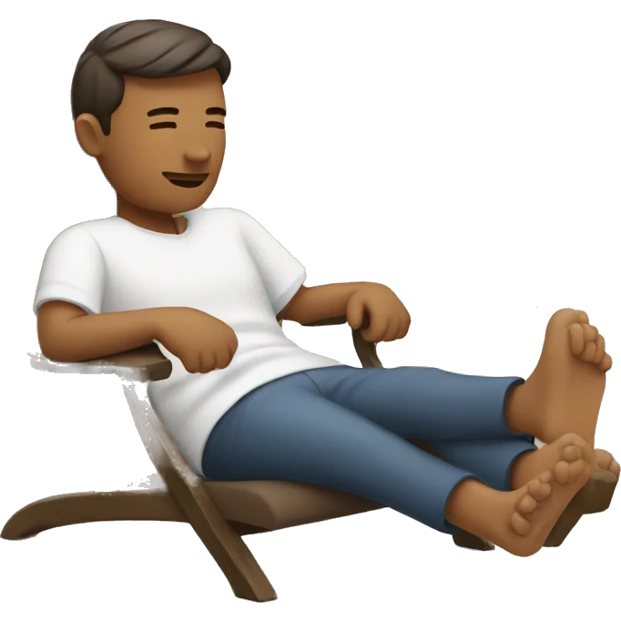 relaxing man emoji