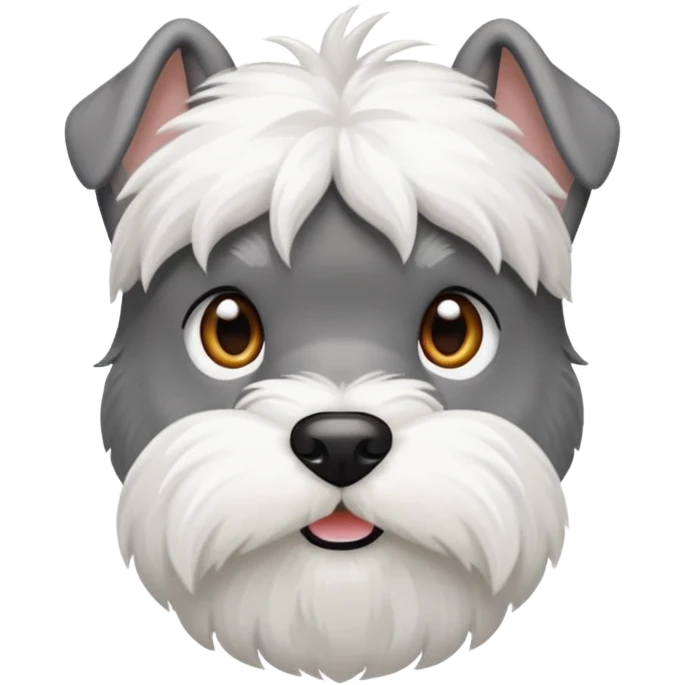 schnauzerwhite mini schnauzer emoji