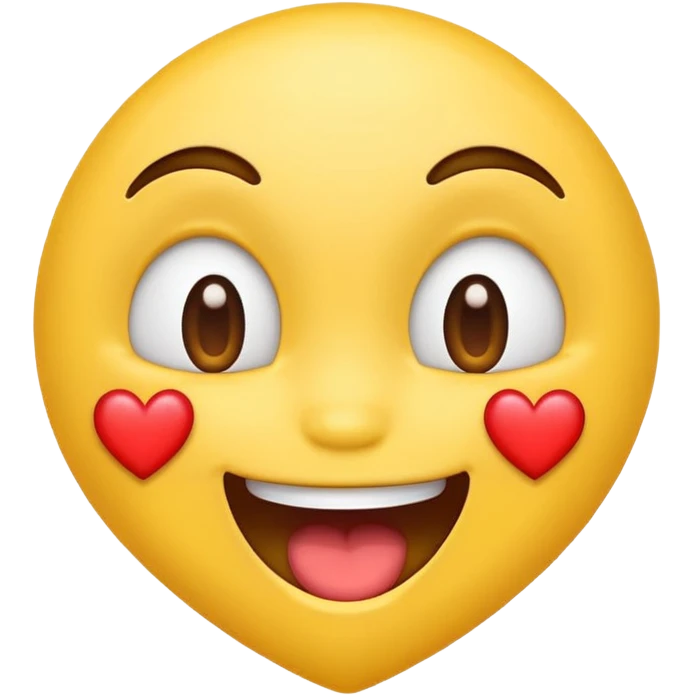 Emoji drooling with heart eyes emoji
