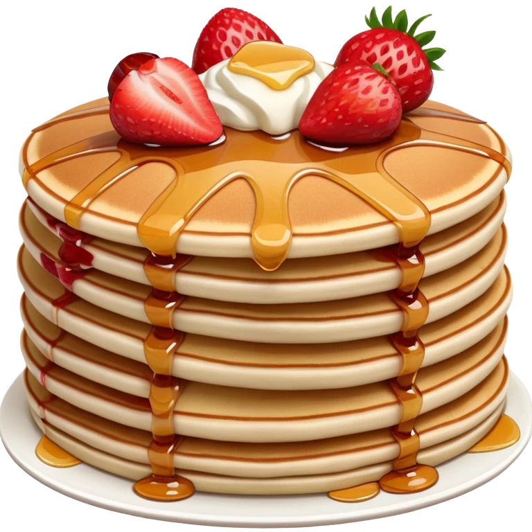 strawberry pancakes emoji