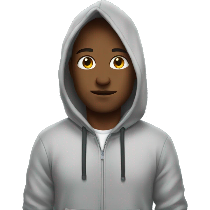 Me wearing a hoodie emoji