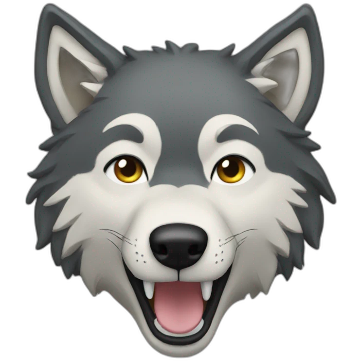 grateful wolf emoji