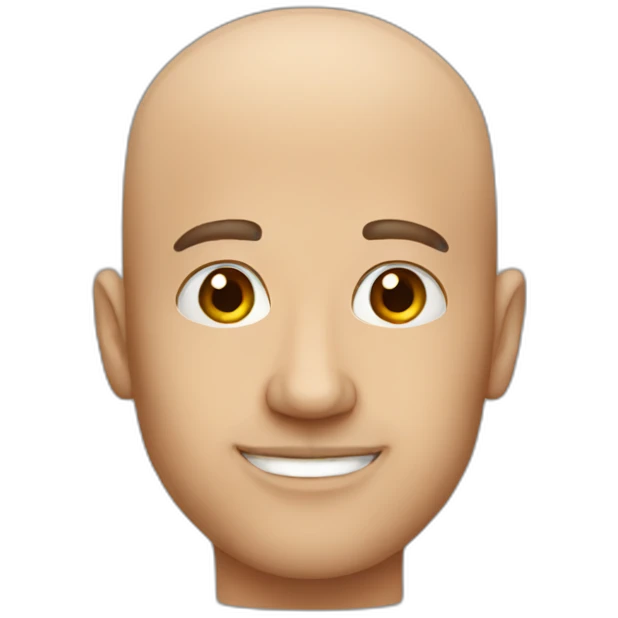 bald man emoji