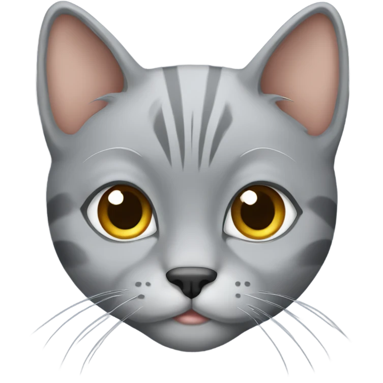 Gray scotches fold cat  emoji